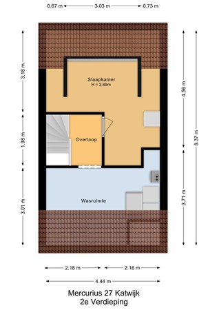 Floorplan - Mercurius 27, 2221 PH Katwijk